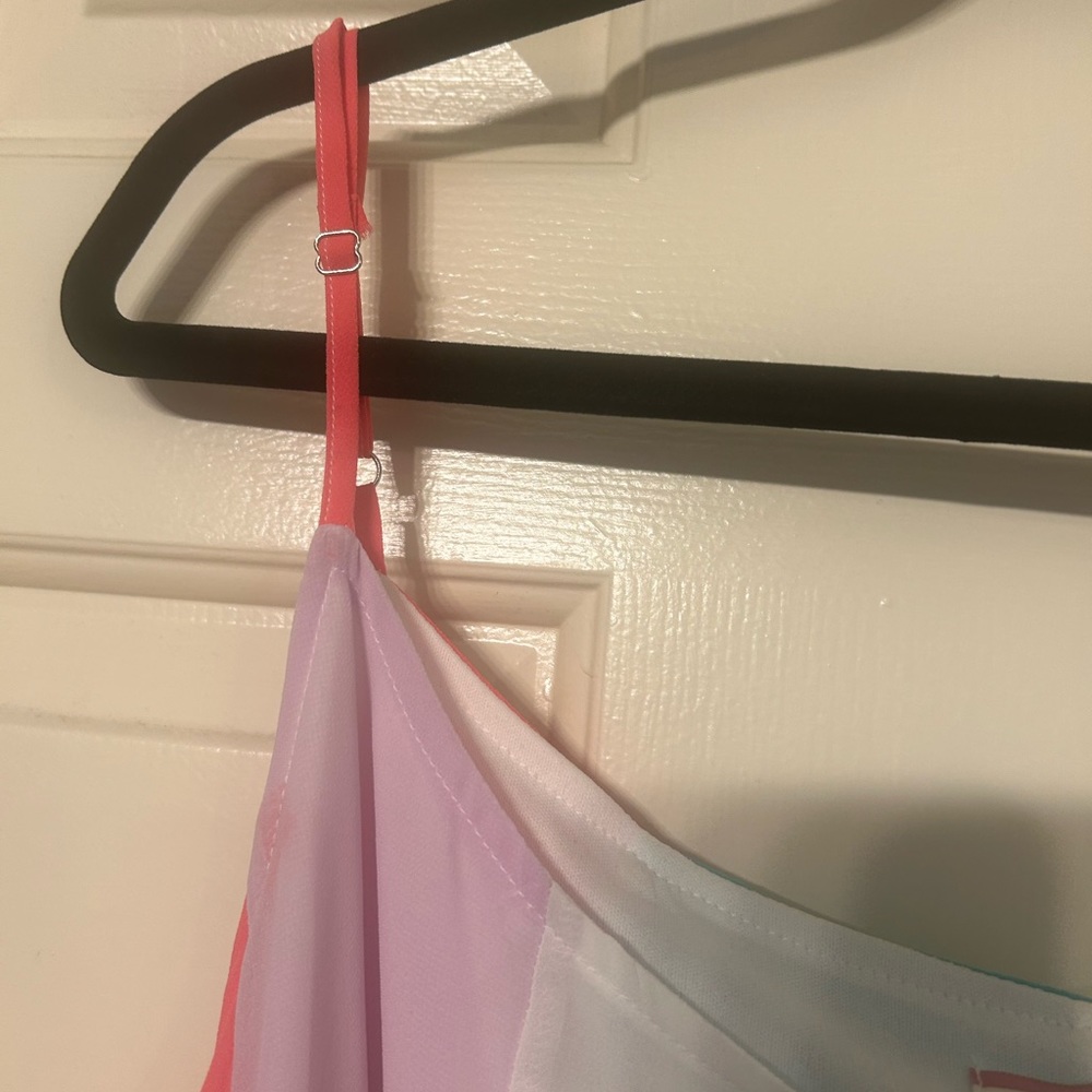 Andrew By Unit Color Block Dress Size 1x - image 8